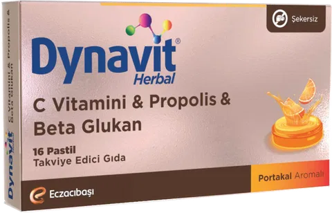 Dynavit Herbal Pastil C Vitamini & Propolis & Beta Glukan